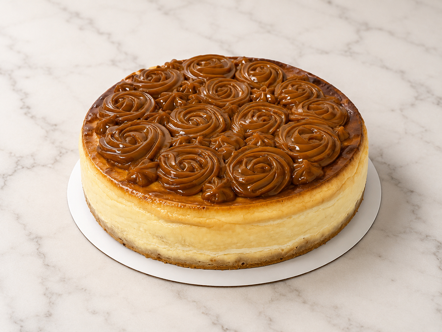 Caramel Rosette Cheesecake