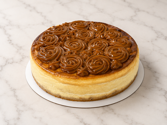 Caramel Rosette Cheesecake